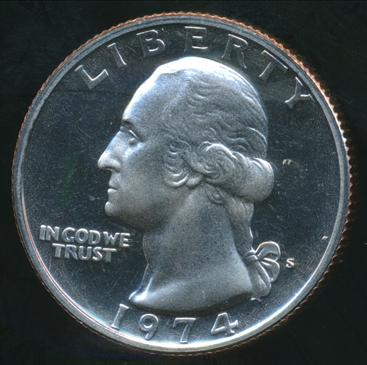 United States, 1974-S Quarter Dollar, Washington - Proof